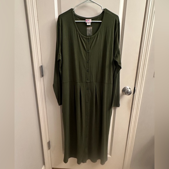 NWT 1990s American Sweetheart Long Sleeve Button-Down Dress - Picture 1 of 7